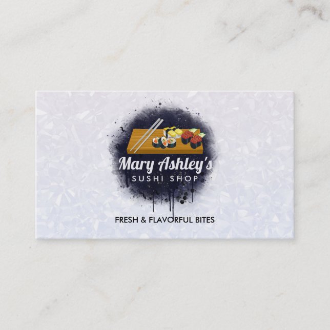 Sushi affärskort visitkort (Framsida)