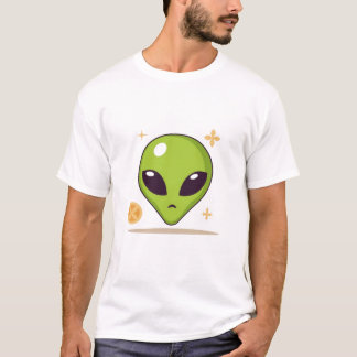 Sushi Alien – Söt Minimalistisk Matkonst T Shirt