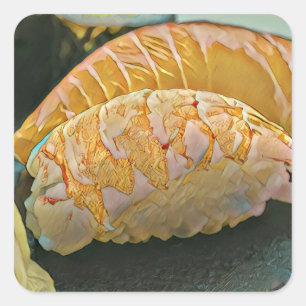 Sushi älskare-gåva fyrkantigt klistermärke