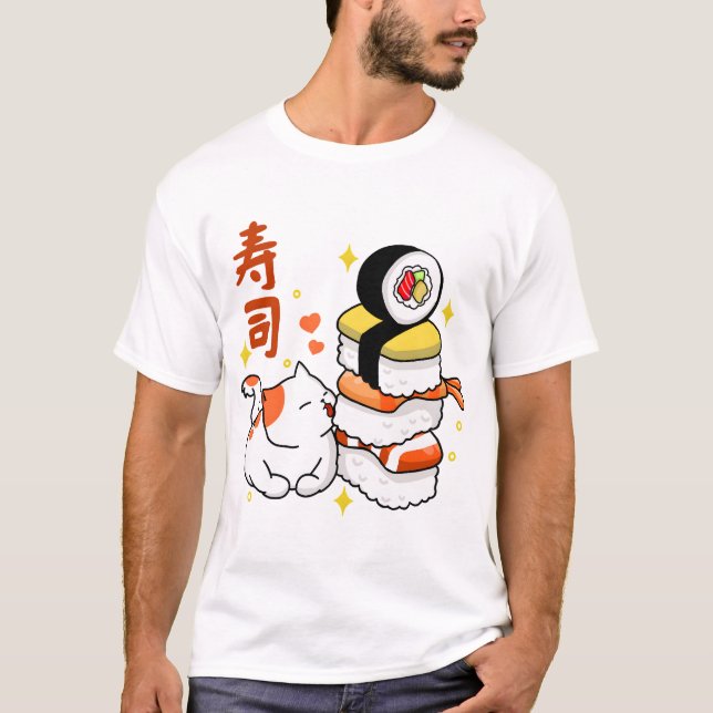 Sushi Älskare T Shirt (Framsida)