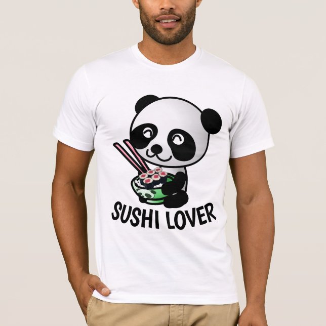 SUSHI ÄLSKARE T-shirts, funny Tee Shirt (Framsida)