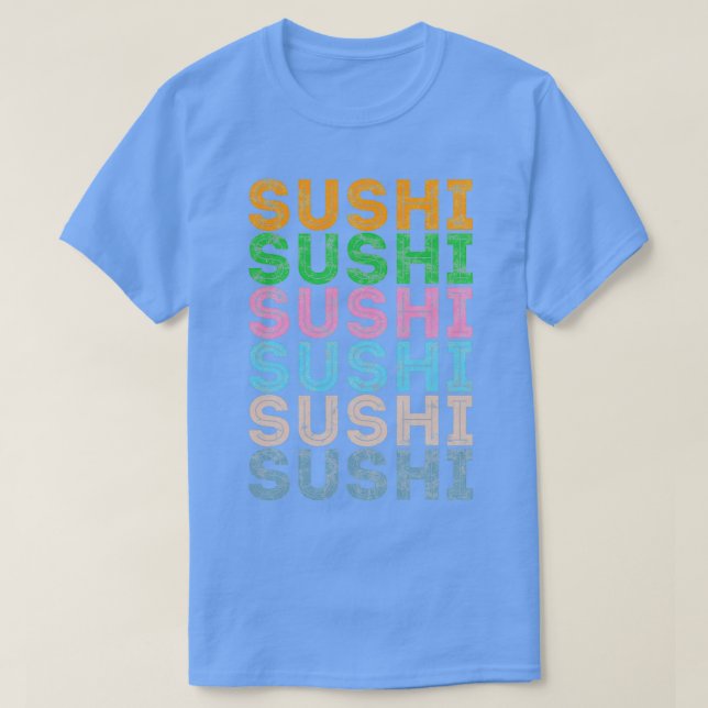 Sushi Älskare vid upprepning T Shirt (Design framsida)