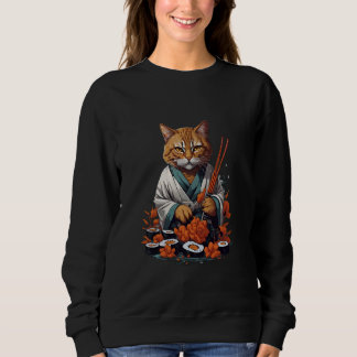 Sushi Anime Cat Cats Kawaii Neko Sushi Lover T Shirt