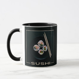 Sushi anpassningsbar monogram mugg