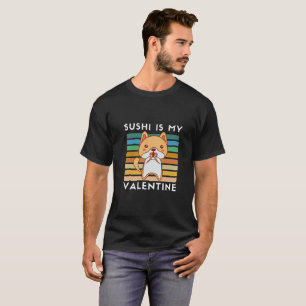 Sushi är min valentin, söt hawaii sushi bowl t shirt