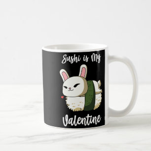Sushi är min valentine kanin Alla hjärtans dag T-s Kaffemugg