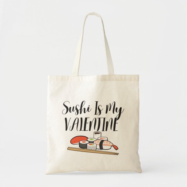 Sushi är min Valentine Tygkasse (Framsidan)