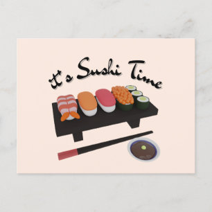 Sushi är min Valentine Vykort
