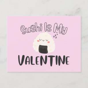 Sushi är min Valentine Vykort