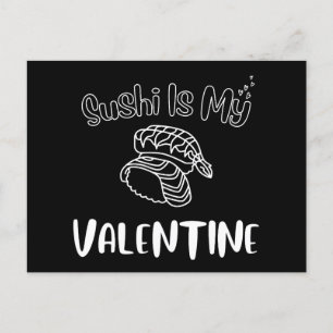 Sushi är min Valentine Vykort