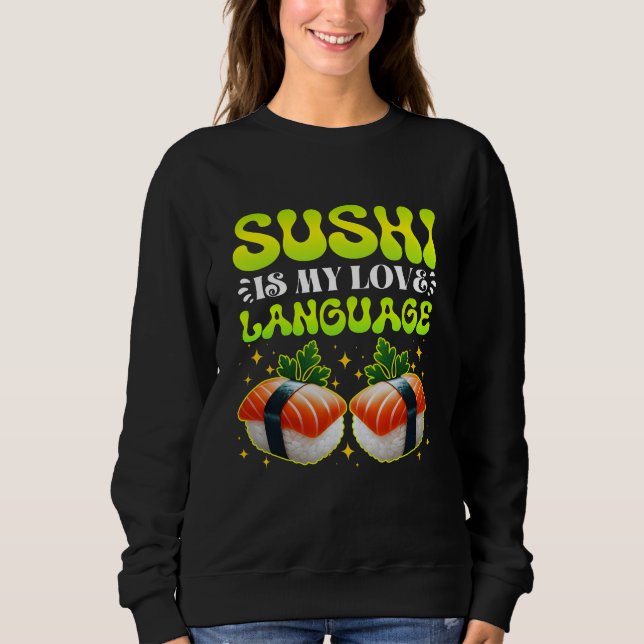 sushi är mitt kärleksspråk t shirt (Framsida)
