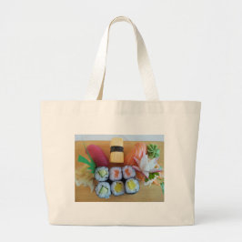 Sushi Asia Fish Ris Food Jumbo Tygkasse