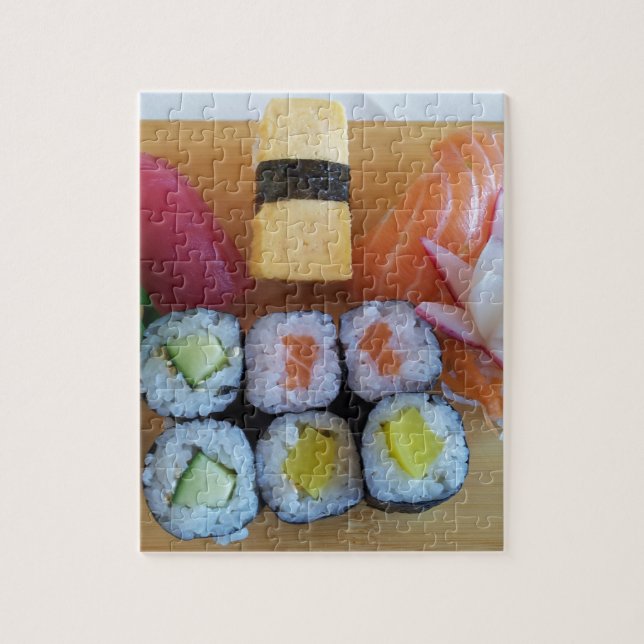 Sushi Asia Fish Ris Food Pussel (Vertikal)