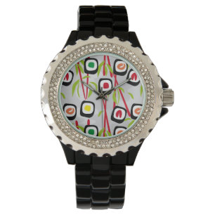 Sushi-bakgrund Armbandsur