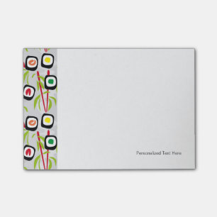 Sushi-bakgrund Post-it Block