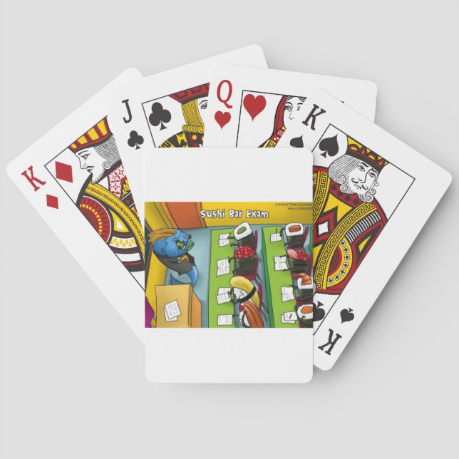 Sushi Bar Exam Tees Muggar Kort Present Etc Spel Kort (Baksidan)