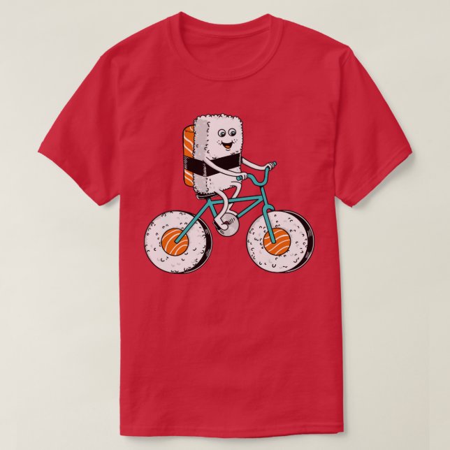 Sushi Bicycle T Shirt (Design framsida)