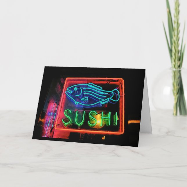 Sushi Birthday Card Kort (Framsida)