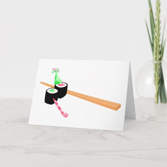 Sushi Birthday Kort (Framsida)