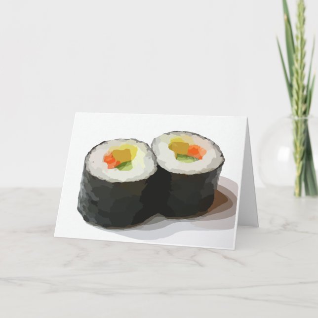 SUSHI BLANK NOTE CARDS ANTECKNINGSKORT (Framsida)