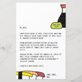 Sushi Brev | Cute & Roligt Wasabi med datummall