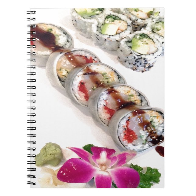Sushi California Rolls Anteckningsbok (Framsidan)
