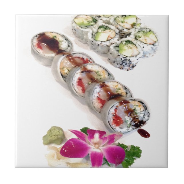 Sushi California Rolls Kakelplatta (Framsidan)