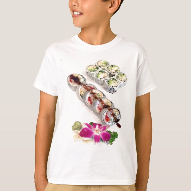 Sushi California Rolls Tee Shirt (Framsida)
