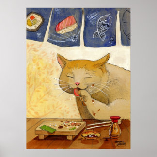 Sushi Cat all klar Poster