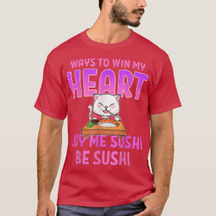 Sushi Cat Anime Merch Manga Cosplay Japansk mat  T Shirt