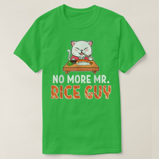 Sushi Cat Anime Merch Manga Cosplay Japansk mat  T Shirt (Design framsida)