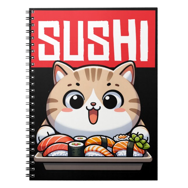 Sushi Cat Anteckningsbok (Framsidan)