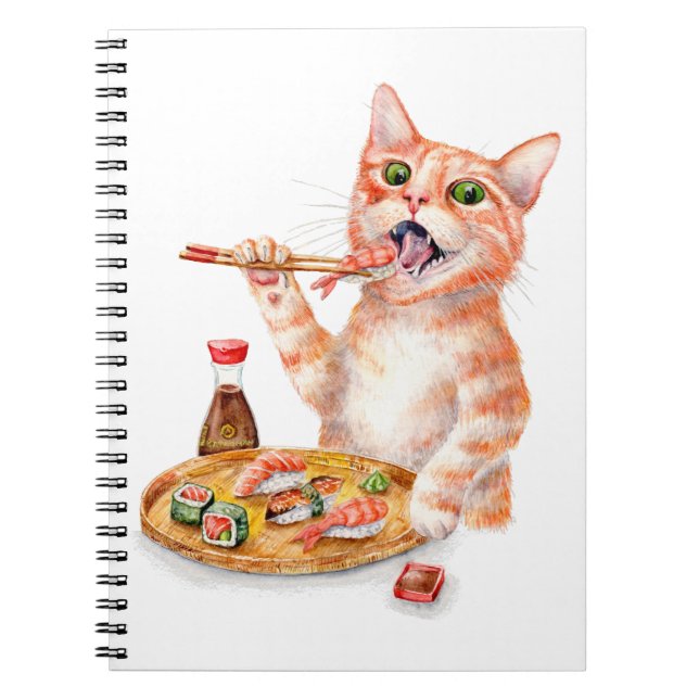 Sushi Cat Anteckningsbok (Framsidan)