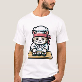 Sushi Cat - Cute & Funny Cat Skapar Sushi Art T Shirt
