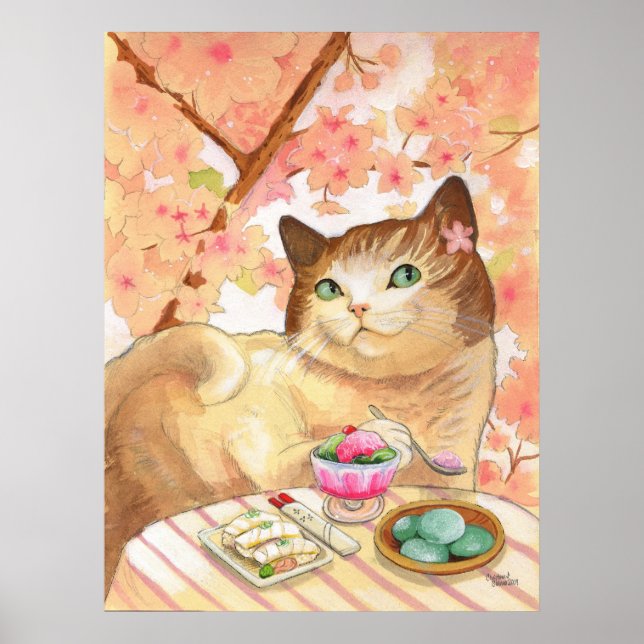 Sushi Cat Dessert First Poster (Framsidan)