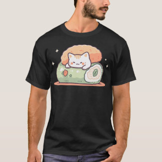 Sushi Cat Kawaii T Shirt