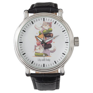 Sushi Cat Miaw | Japanska Anime Stil Armbandsur