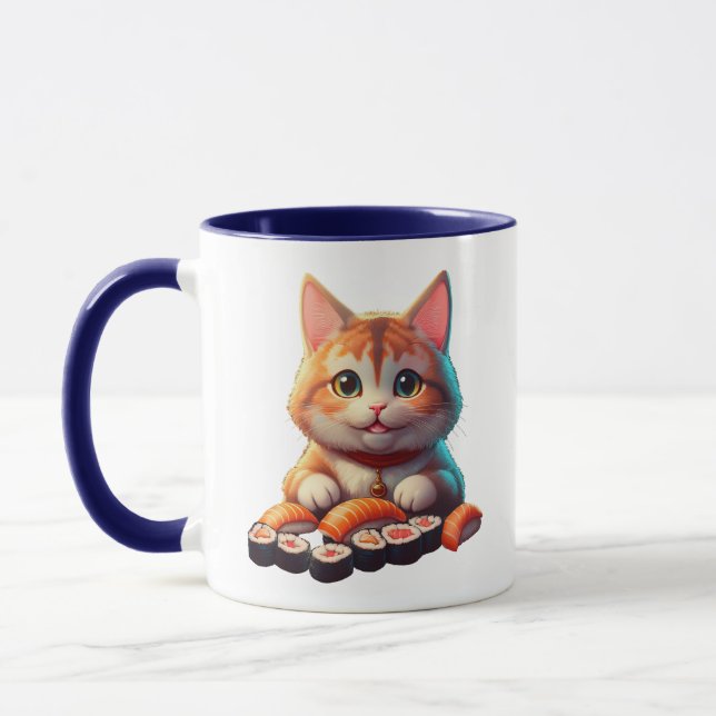 Sushi Cat Mugg (Vänster)