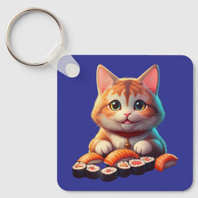 Sushi Cat Nyckelring (Framsida)