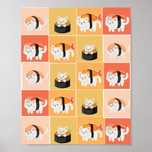 sushi cat poster (Framsidan)