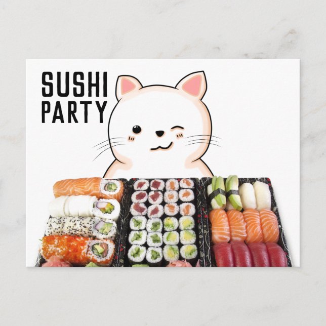 SUSHI CAT-POSTKARTOR VYKORT (Framsida)