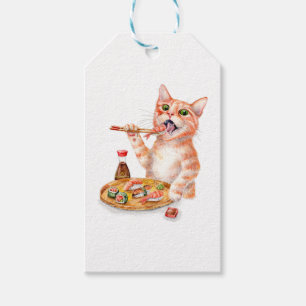 Sushi Cat Presentetikett