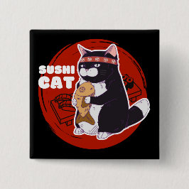 Sushi Cat, Samurai Cat Chonky Cat Knapp