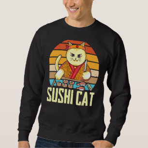 Sushi Cat Sashimi Nigiri Maki Cats Lång Ärmad Tröja