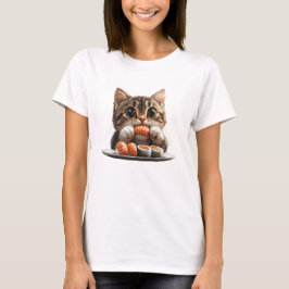 Sushi Cat Shirt, Food Cat Shirt T