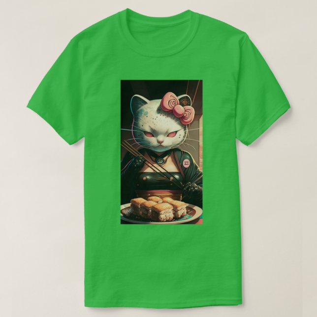 Sushi Cat T Shirt (Design framsida)