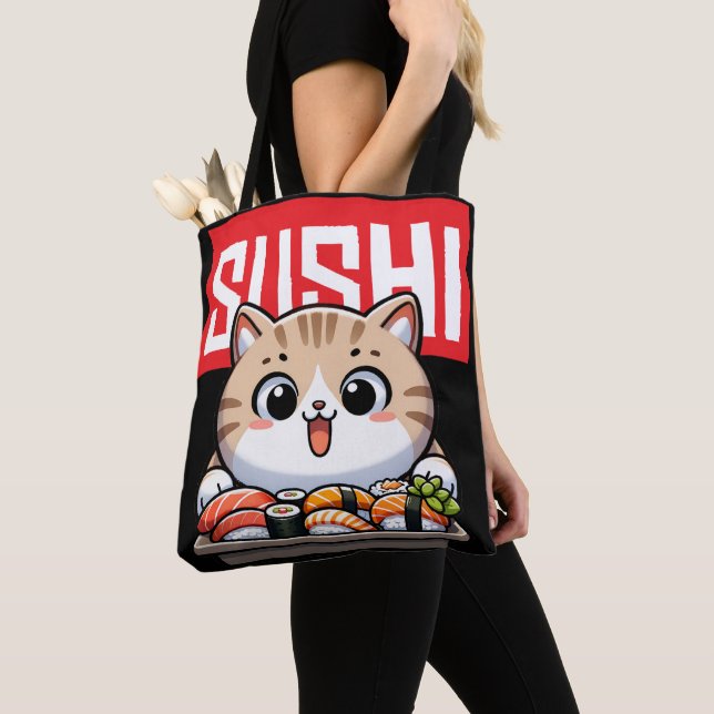 Sushi Cat Tygkasse (Närbild)