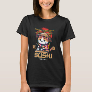 Sushi Chef Kitty i traditionell japansk dräkt Su T Shirt