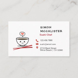 Sushi Chef Visitkort