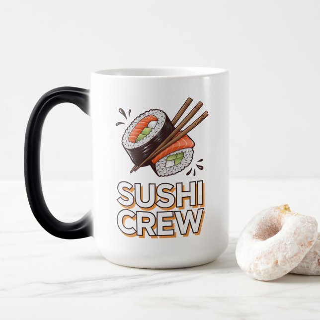 Sushi Crew Magisk Mugg (Med munk)